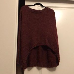 High low oversized light sweater
